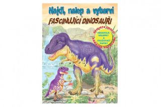 Obrázek z Pracovní sešit Najdi, nalep a vybarvi Fascinující dinosauři  